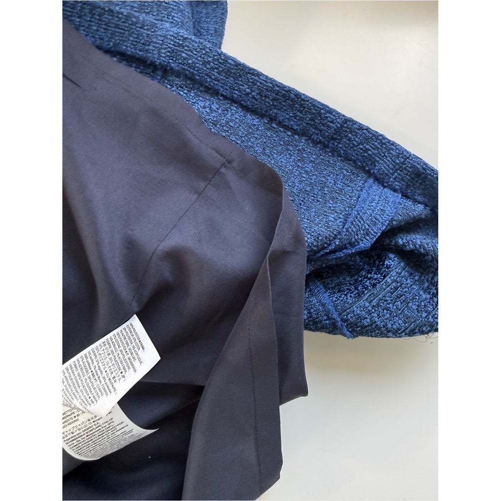 Banana Republic Blue Tweed Sleeveless A-Line Dress Sophisticated - Picture 12 of 14